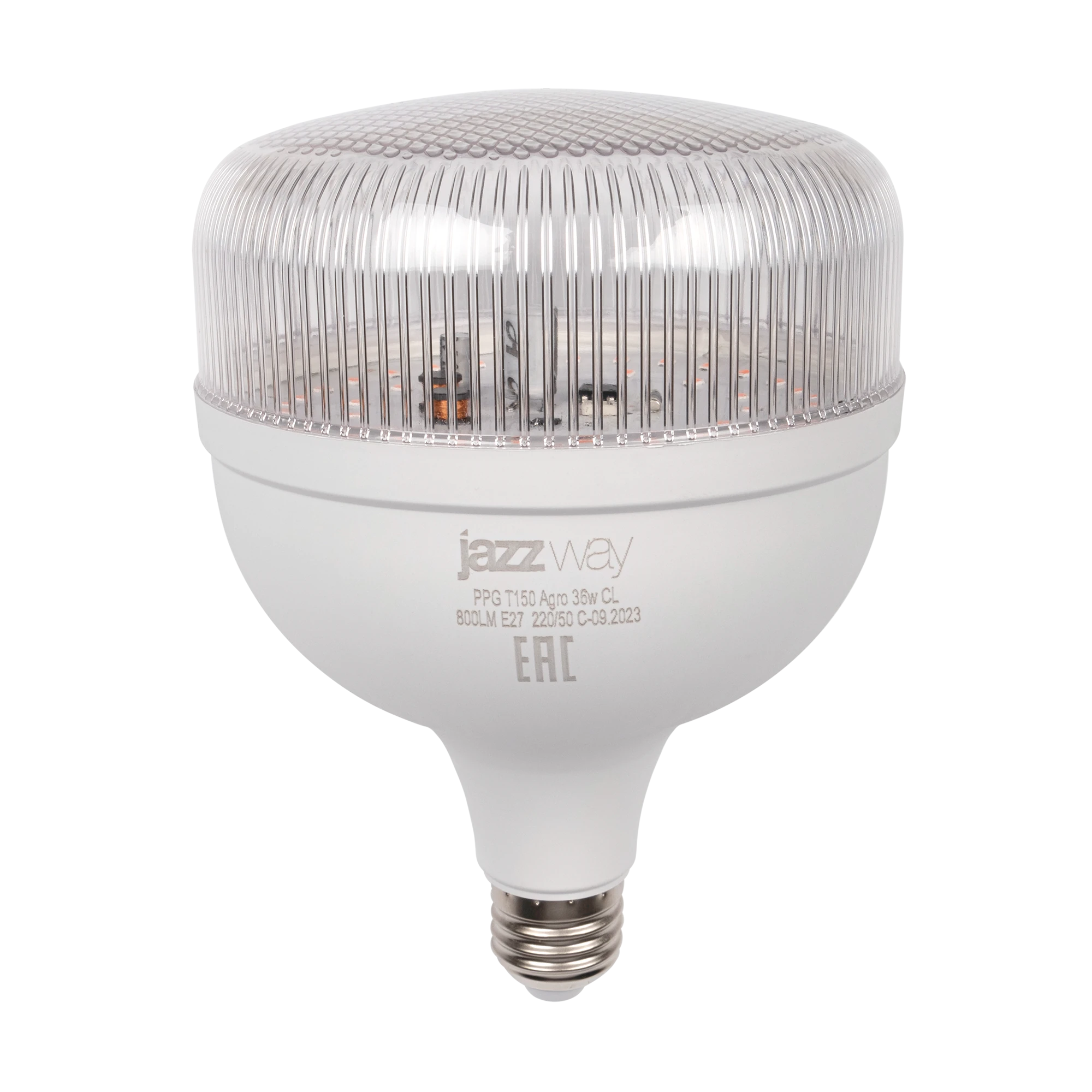 Лампа светодиодная LED 36Вт T150 Е27 прозрачная ( для растений)