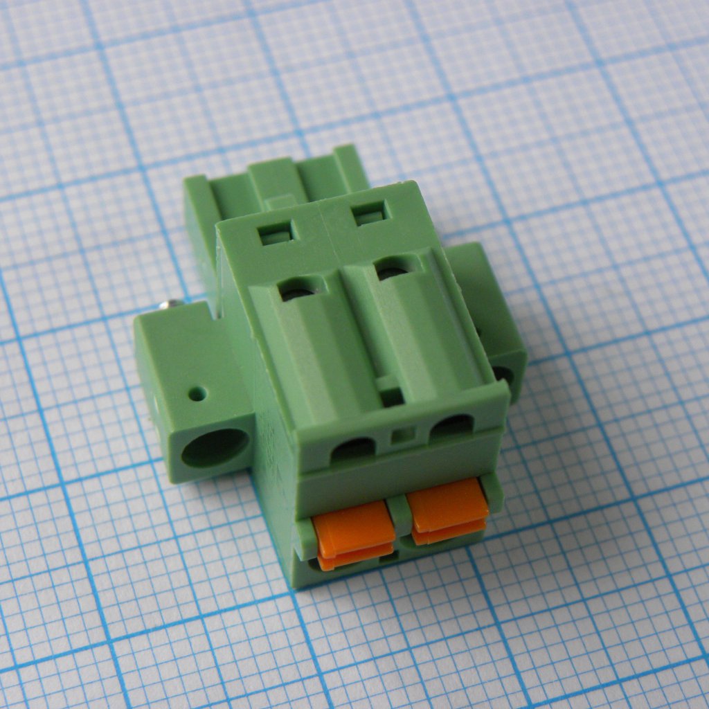 2EDGKDM-5.08-02P-14-00A(H) - Нажимной безвинтовой клеммный блок 2 контакта шаг 5.08мм