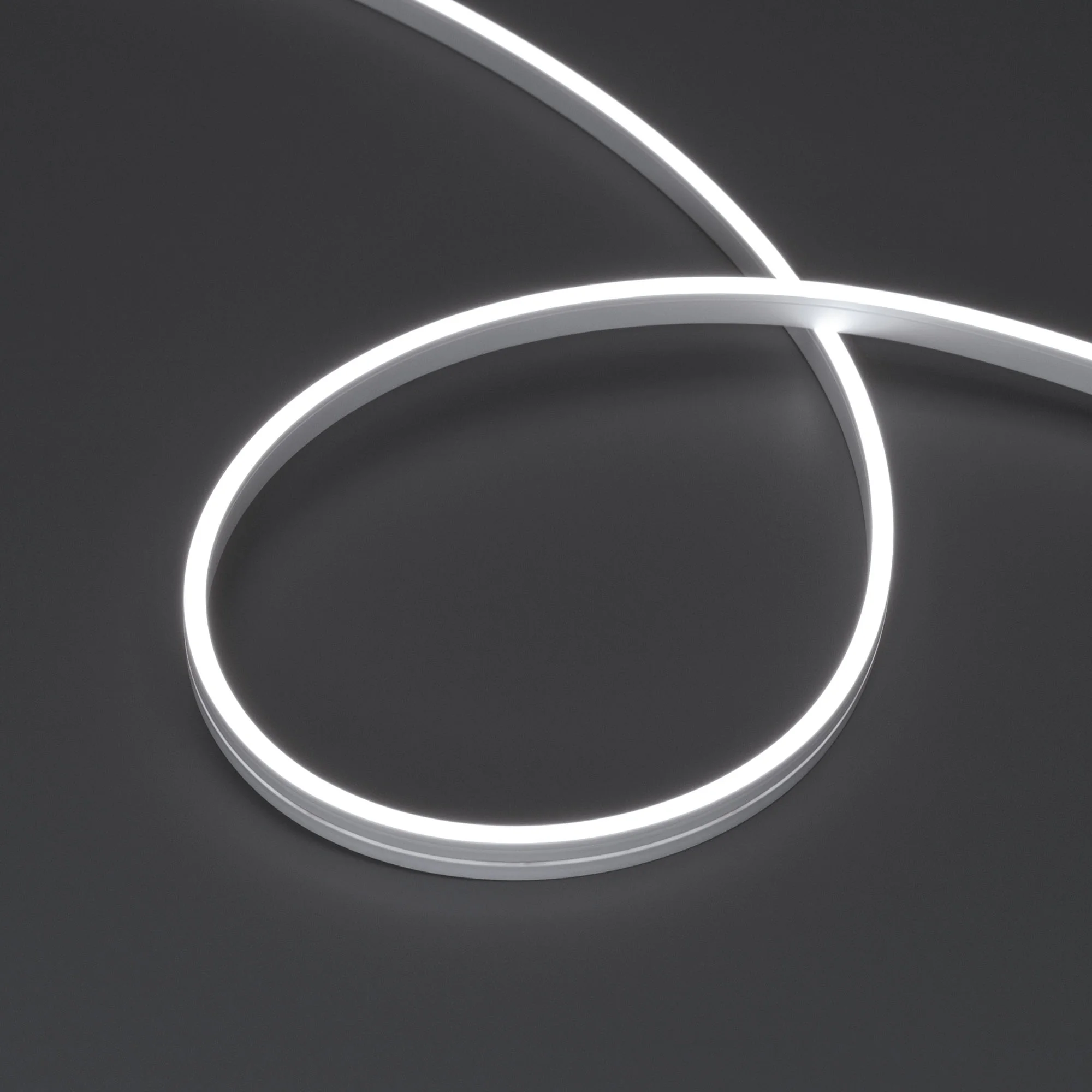 Лента герметичная MOONLIGHT-SIDE-A168-4x10mm 24V White6000 7.2 W/m, IP65, 5m, wire x2, вывод кабеля прямой