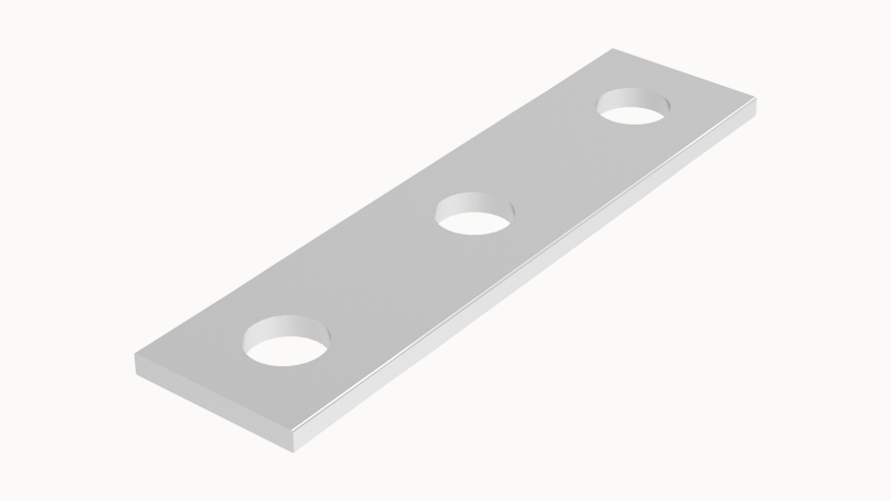 Перемычка  BS8-VB3 - Соединительная перемычка, болтовая, не изолированная, 3 полюса, для серий клемм: BS8(N), сталь