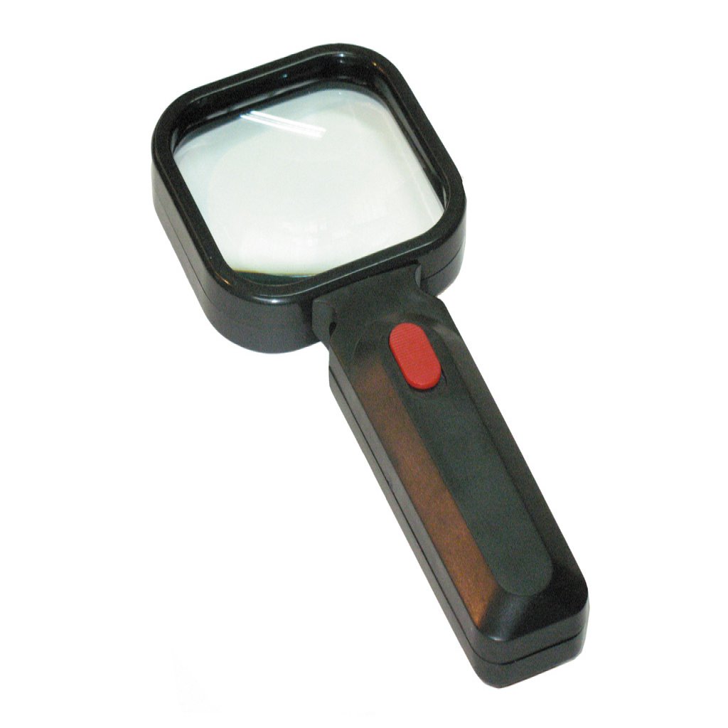 Линза х 3  ZM8080B - Линза с LED подсветкой , трехкратное увеличение, поворотная линза 80х80 mm. Изменение угла наклона.