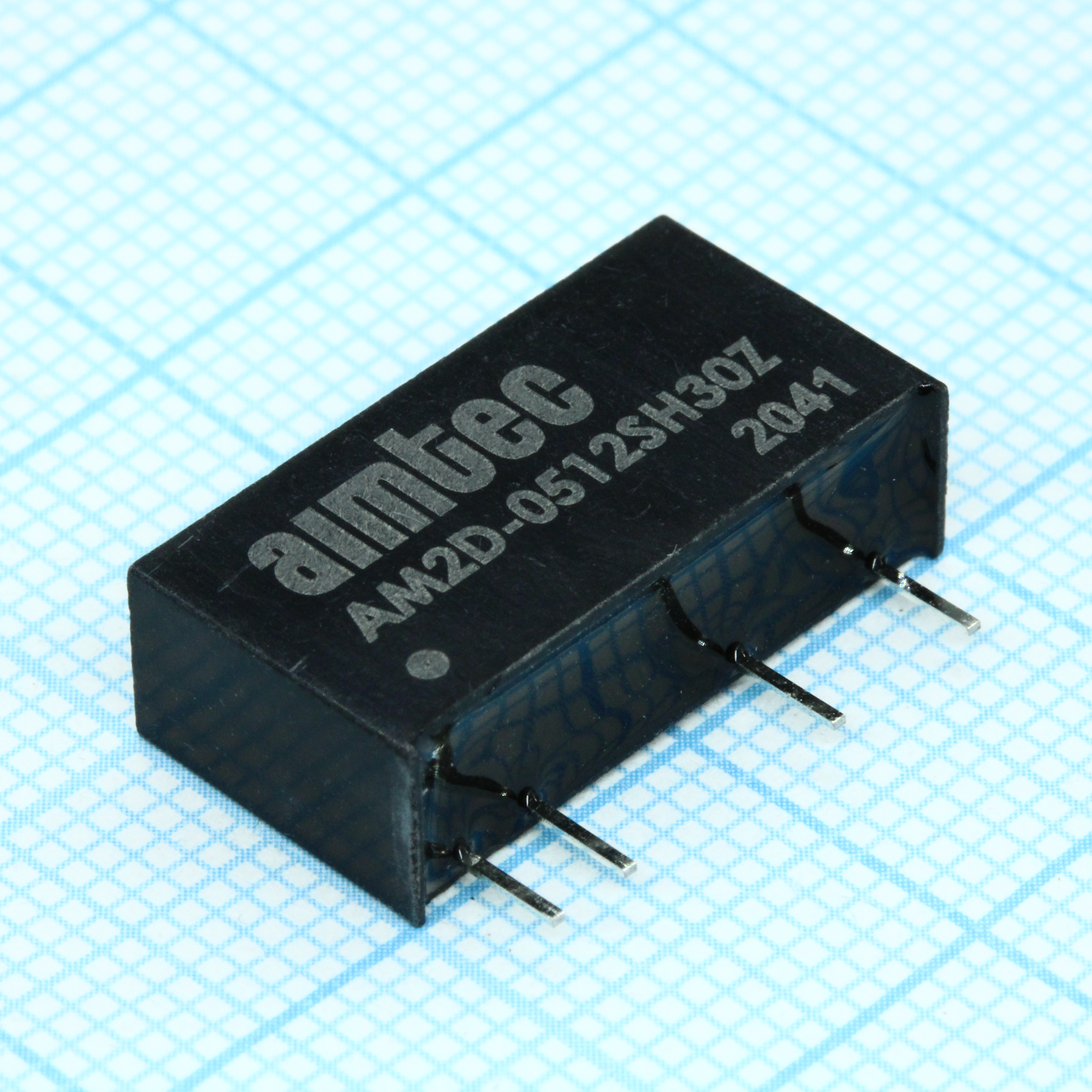 AM2D-0512SH30Z - DC/DC, 2Вт, вход 4.5…5.5В, выход 12В/0.167А, изоляция 3000В DC, КПД 82%, максимальная емкостная нагрузка не более 470мкФ, SIP7, 19.5x6x10мм, -40…85°C, пластик