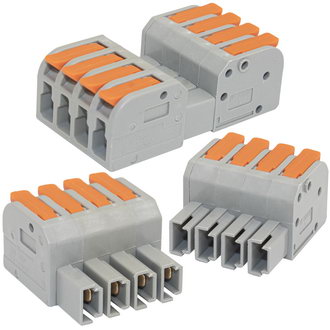 СМК 223G-4 - Зажим-клемма серии СМК 223G, 4 клеммы