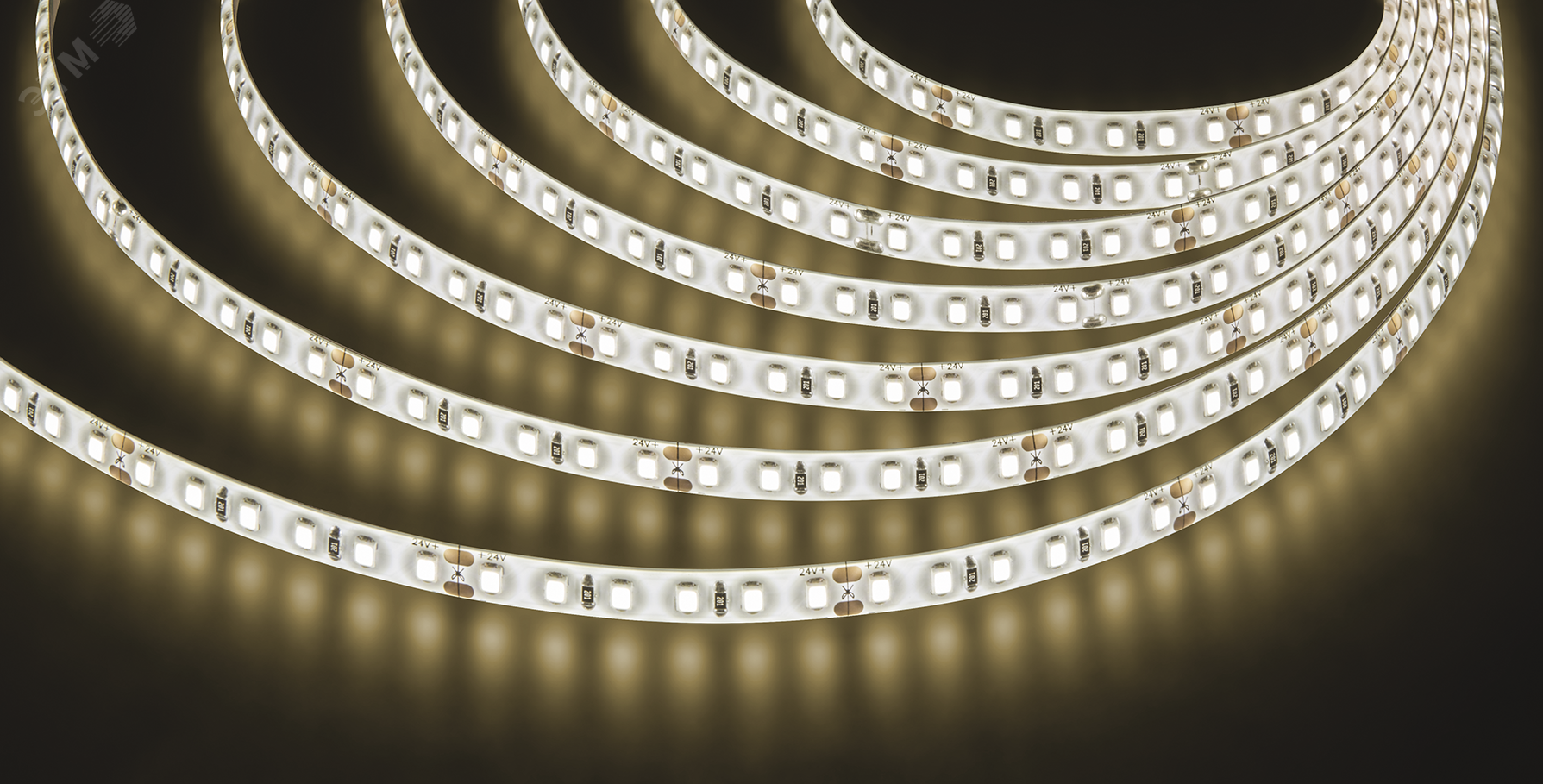 Лента светодиодная NLS-2835WW120-9.6-IP65-24V 5м 34431