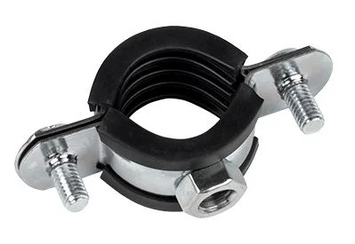 Хомут стальной 3/8" (15-19 мм), с уплотнителем EKF