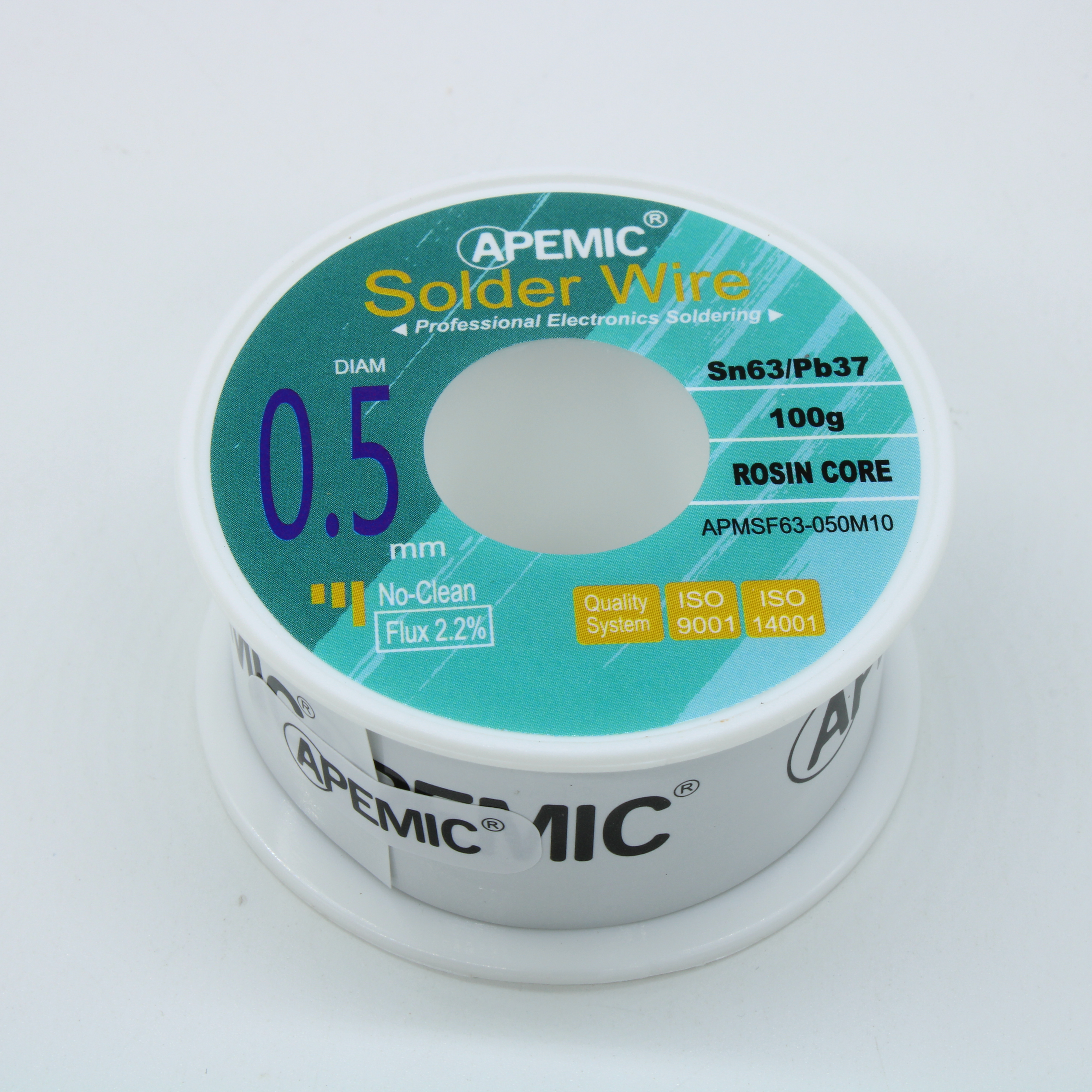 Припой Sn63Pb37 ROL0 0.5мм 100гр - Припой трубчатый оловянно-свинцовый ПОС63 0.5мм 100гр., с флюсом 2.2%