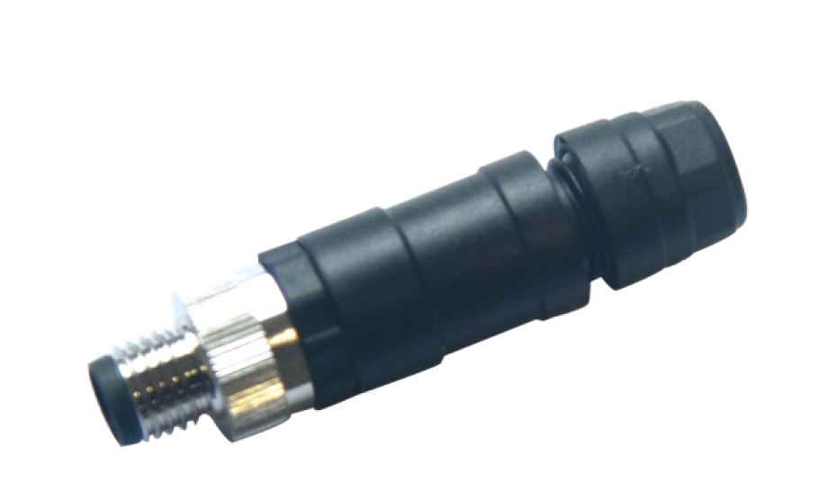 Вилочный разъем на кабель M8A03Z-MAASTSA - Вилочный разъем на кабель, 3 полюса, M8, прямой, винтовая фиксация провода, A-Code, диаметр кабеля: 3,5-6,0 мм, 2А, 30V, корпус из пластика, резьбовое соединение: цинк, экранированный