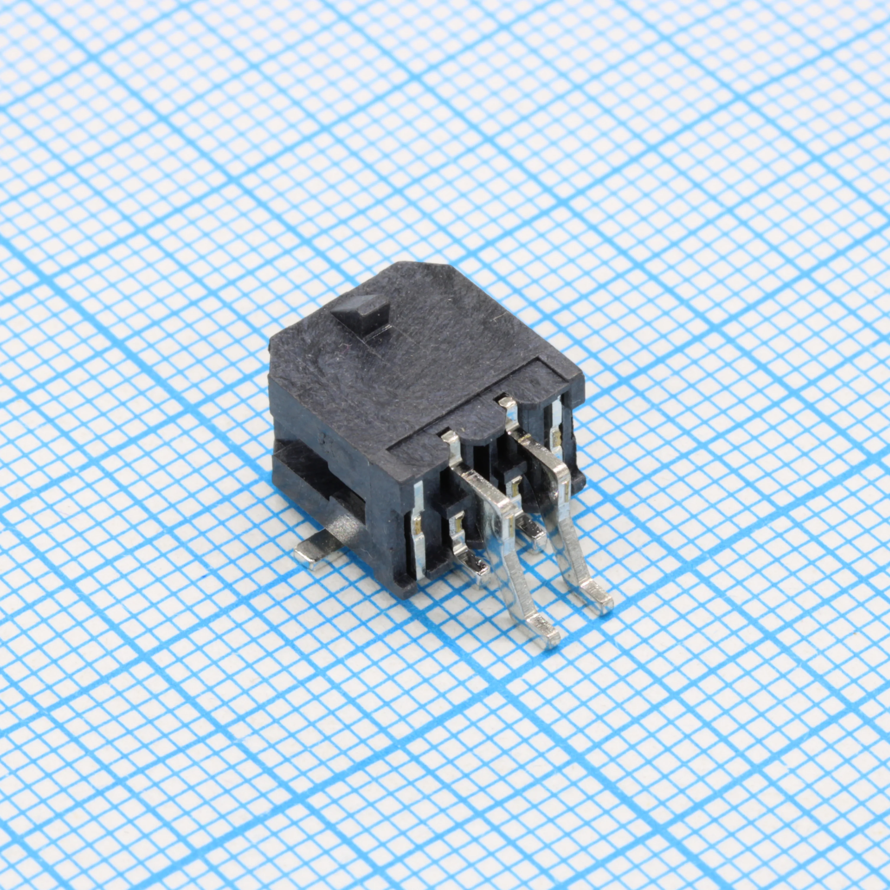 DS1073-07-2X02MR6BR - Разъем штыревой двухрядный угловой (2*2) на плату SMD
