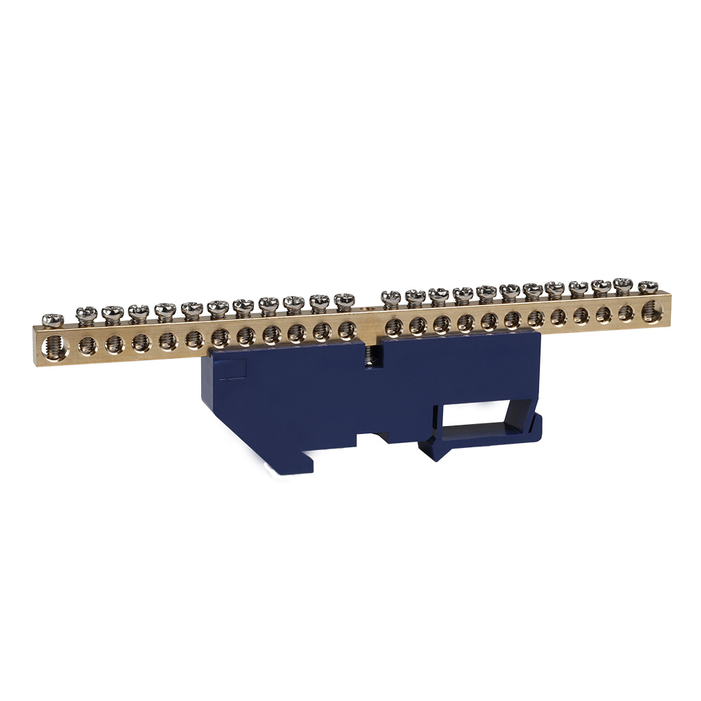 Шина нулевая с изолятором OptiKit BB-D-N-DIN-24-6х9-синий 277852