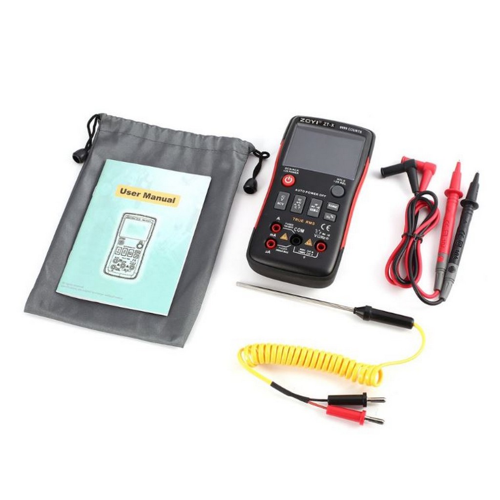 ZT-X - Мультиметр с цифровой калибровкой, и автоматическим определением функций и диапазонов измерений,с защитой до 550 вольт