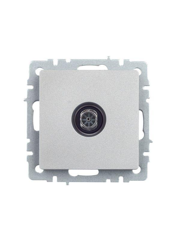 Розетка телевизионная оконечная TV СП Brite РТВ11-0-БрА алюм. BR-A10-O-K47