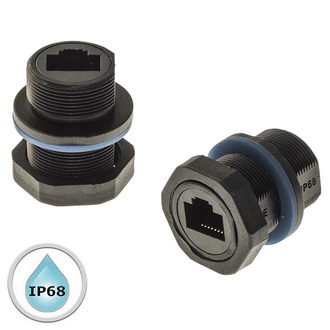 RJ45M20ZO-6A - Разъем RJ-45 (гнездо) герметичный проходной