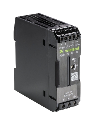 Блок питания WIPOS PS1 24-1.25 - Источник питания, однофазный, 24 V / 1,25 A, 30 W; диапазон входных напряжений: 85 – 264 V AC, 90 – 350 V DC; габариты (мм): ширина x высота x глубина: 32 x 90 x 90; вес 0,195 кг; монтаж: на DIN рейку, температура окружающ