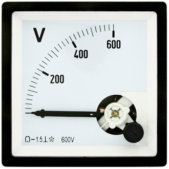 Вольтметр  600В   (72Х72) - Приборы постоянного тока Вольтметр  600В   (72х72)
