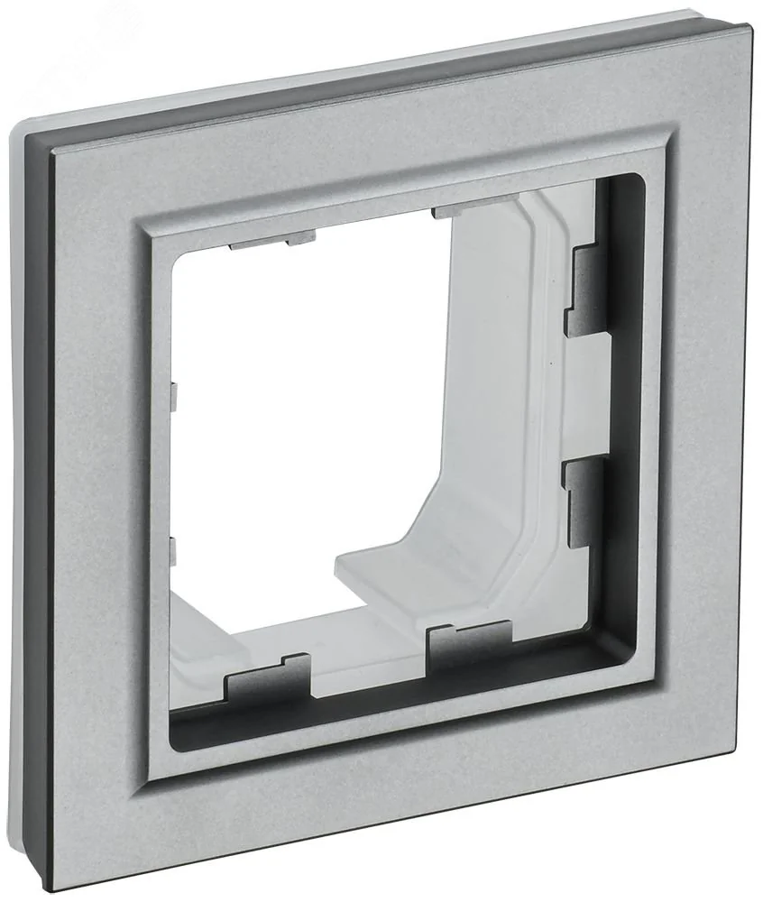 BRITE Рамка 1-мест. IP44 РУ-1-БрС-44 сталь BR-M12-44-K46