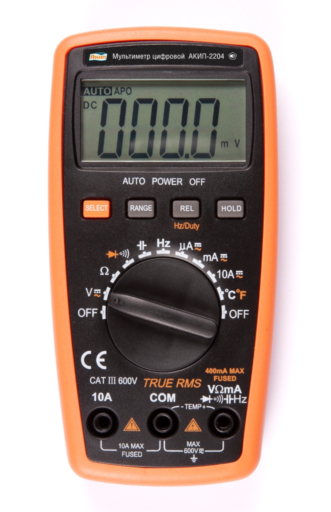 АКИП-2204 - Мультиметр цифровой с автоматическим выбором пределов измерения, True-RMS