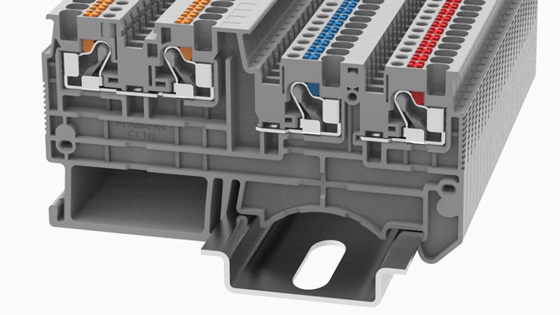 Многоконтактная клемма DSIO1.5/3-01P-11 - Многоконтактная клемма, тип фиксации провода: Push-in, номинальное сечение: 1.5 мм кв., 13,5A, 250V, ширина: 3,5 мм, цвет: серый, втычная перемычка, тип монтажа: DIN35