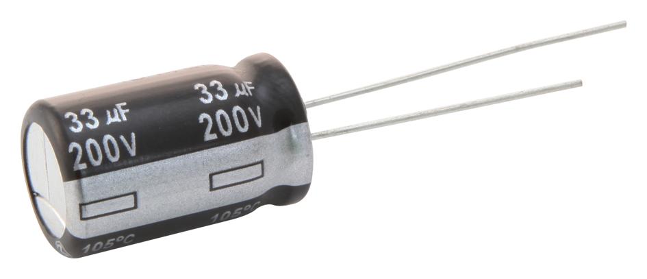 ECA1VHG222 - Конденсатор алюминиевый электролитический 2200мкФ 35В  ±20% (16 х 25мм) радиальные выводы 7.5мм 1260мА 2000час 105°С лента в коробке