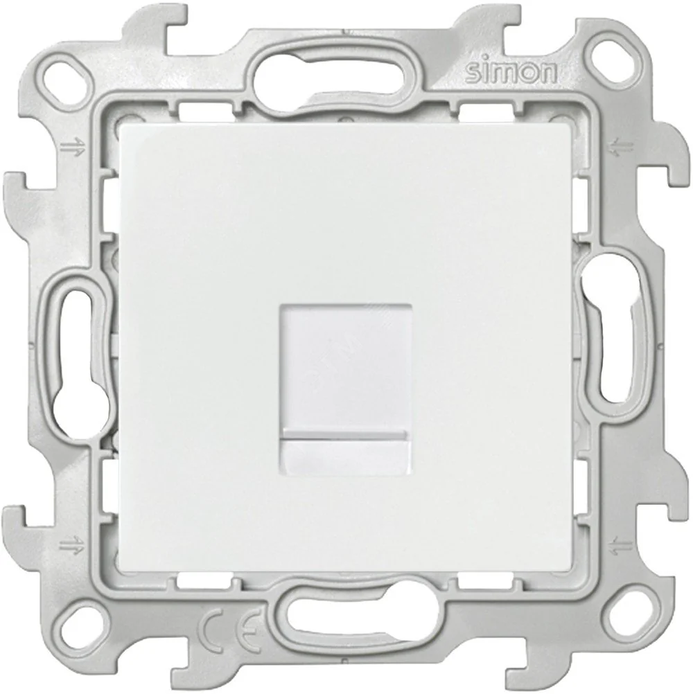Розетка компьютерная СП 24 RJ45 кат.5E UTP IP20 механизм бел. 2410598-030 - Розетка информ. RJ45 Cat.5е UTP, S24, белый