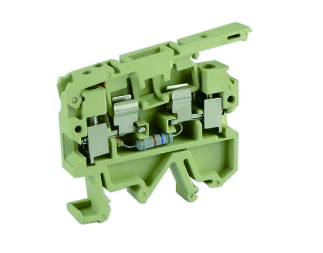 Предохранительная клемма USK-2.5RDX24 - Предохранительная клемма, 5X25, с LED 24V, тип фиксации провода: винтовой, номинальное сечение: 2,5 мм кв., до 6,3A, 500V, ширина: 8 мм, цвет: бежевый, тип монтажа: DIN 35