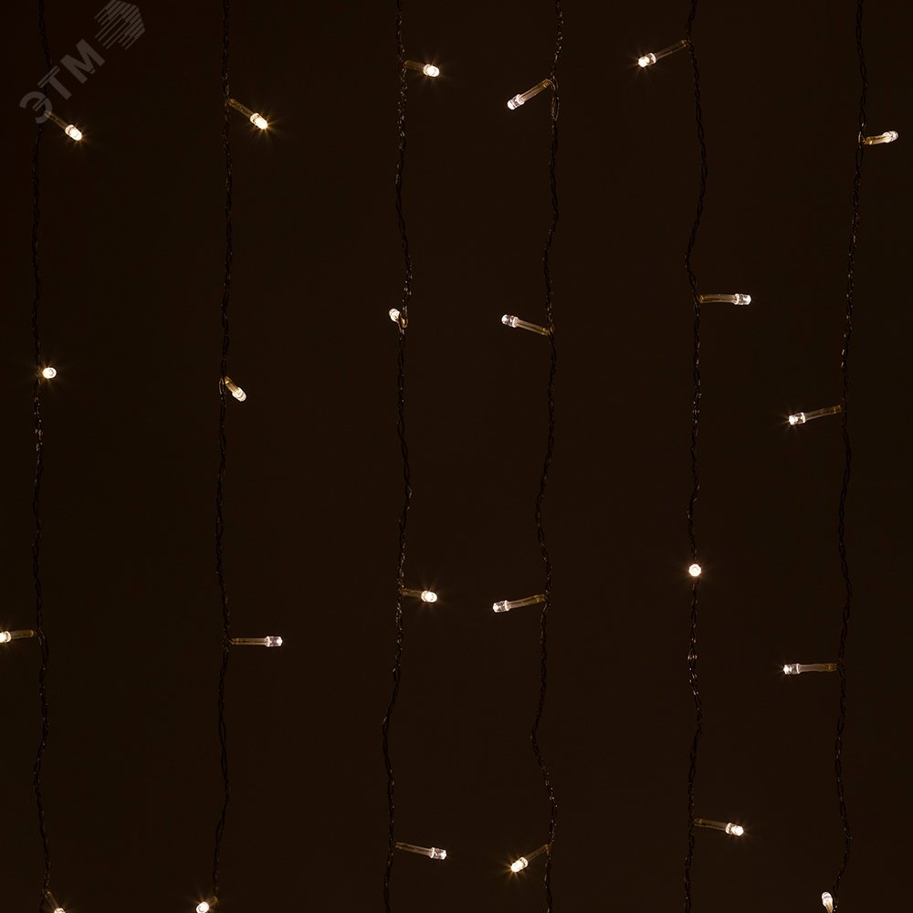 Светодиодная новогодняя гирлянда ЕNIG - 320W Занавес 8 режимов 3*2 м теплый белый 320 LED IP20 220 V Б0051872