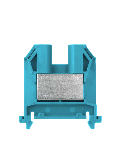 Клемма 9700A/10 S35 BLAU - Проходная клемма, тип фиксации провода: винтовой, номинальное сечение: 16 мм кв., 76A, 800V, ширина: 10 мм, цвет: синий, тип монтажа: DIN 35
