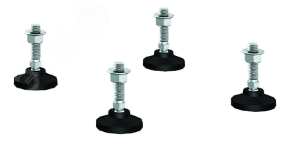 Ножки регулируемые для напольных 19" IT-корпусов ДКС серии CQE, М12 x 50мм, 4шт R5A45