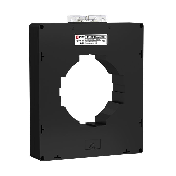 Трансформатор тока ТТЕ-125-1500/5А класс точности 0,5S (большой корпус) PROxima tte-125B-1500-0.5S