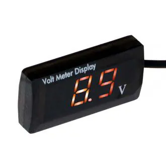 DMS-504 - Цифровой LED вольтметр DC 5-150В, QH-5729, красный, в комплекте держатель