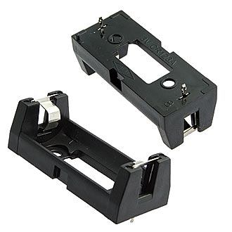 CR123A BATTERY HOLDER(BHC-CR123A) - Батарейный отсек CR123A с захватом (BHC-CR123A), открытый
