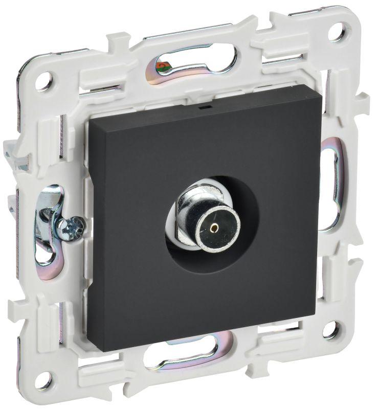 SKANDY Розетка TV оконечная SK-A12G графит IEK SK-A10-O-K53