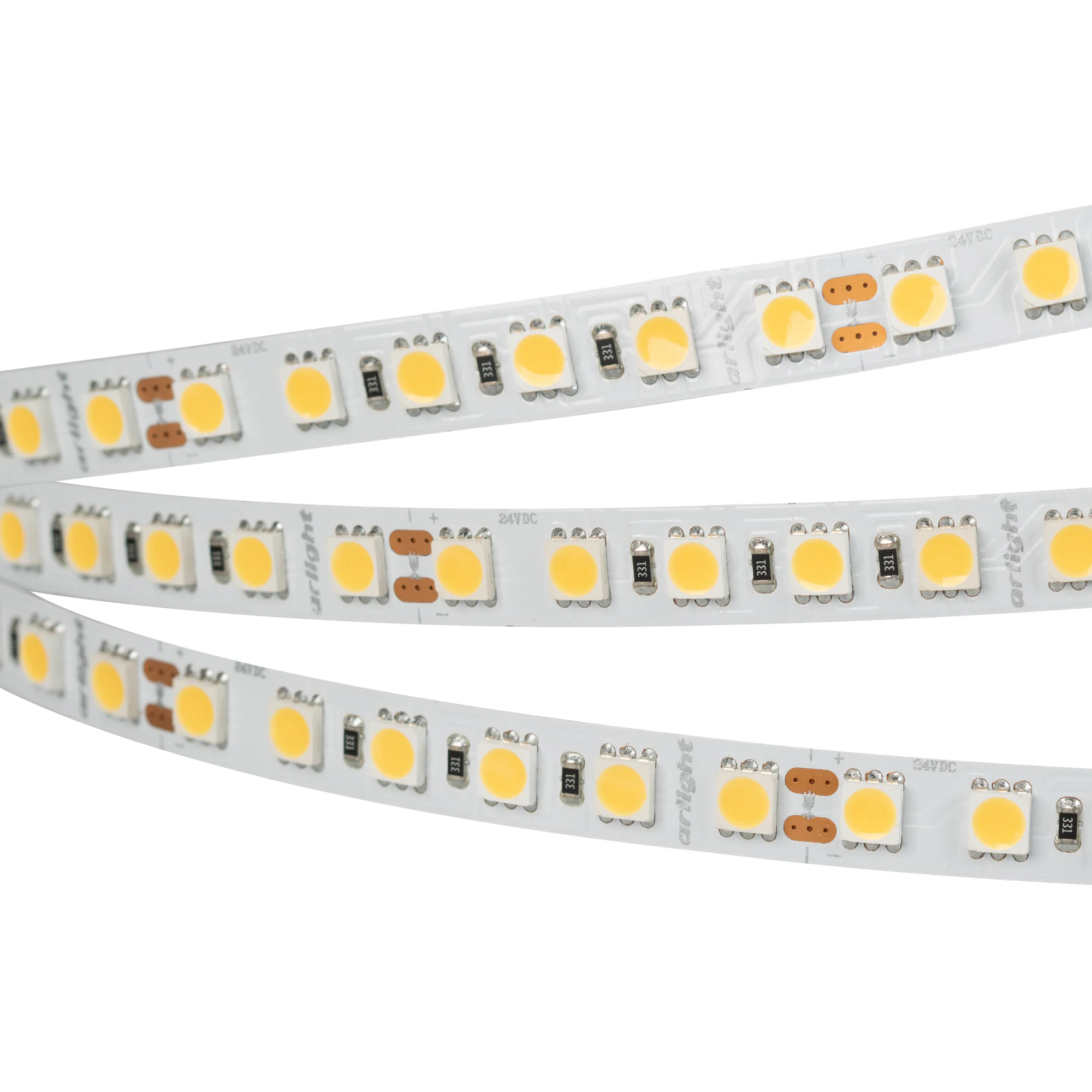 Лента RT-B96-10mm 24V Day4000 (23 W/m, IP20, 5060, 5m) 017424(2) - Светодиодная лента RT-B96, открытая. Светодиоды 5060, 96 шт/м (480 шт на 5 м), белая плата, ширина 10 мм, скотч 3M. Цвет ДНЕВНОЙ 4000 K, цветопередача CRI>90, угол 120°. Питание 24V, мощно