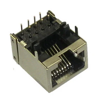 TJ8-8P8 СЕТЕВАЯ РОЗЕТКА - Разъем RJ TJ8-8P8 cетевая розетка, под пайку