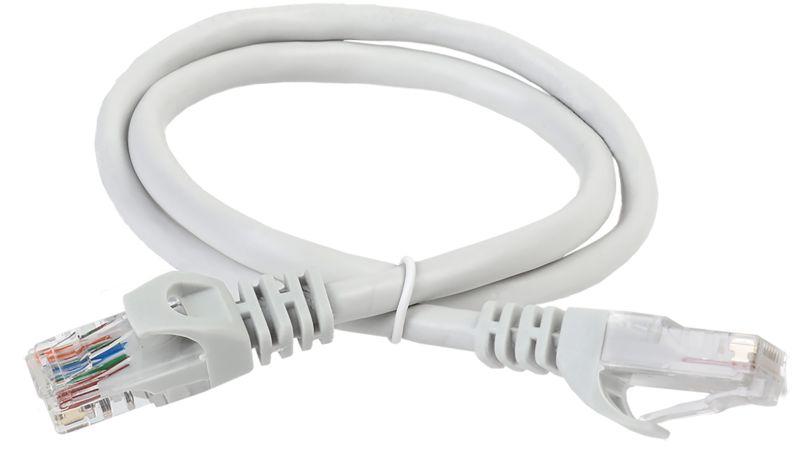 Патч-корд кат.5E UTP 0.5м сер. PC01-C5EU-05M