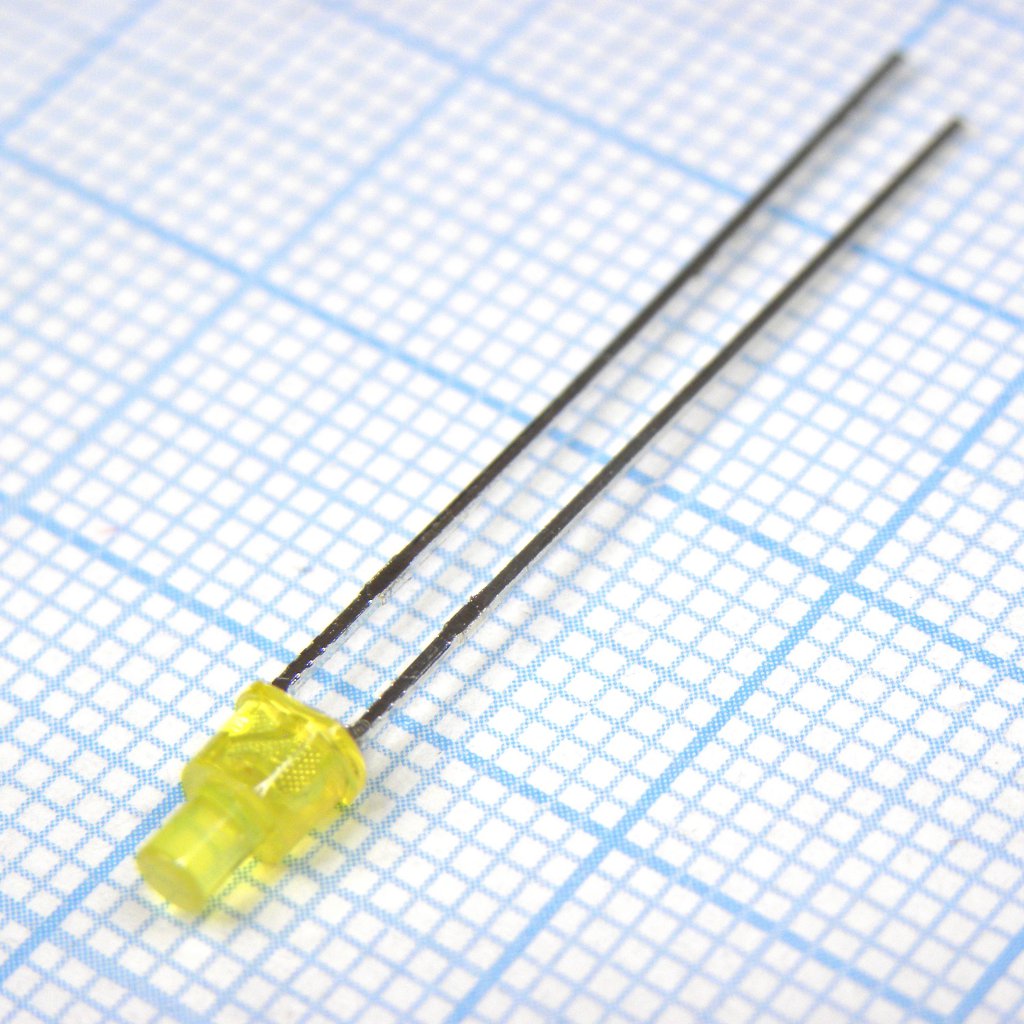 L-1394YDT - Светодиод 2мм/желтый/588нм/1.8-5мкд/70°