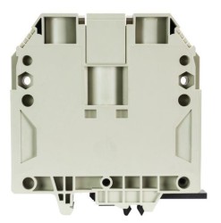 Клемма WKN 150 /U - Проходная клемма, тип фиксации провода: винтовой, номинальное сечение: 150 мм кв., 309A, 1000V, ширина: 28 мм, цвет: серый, тип монтажа: DIN 35