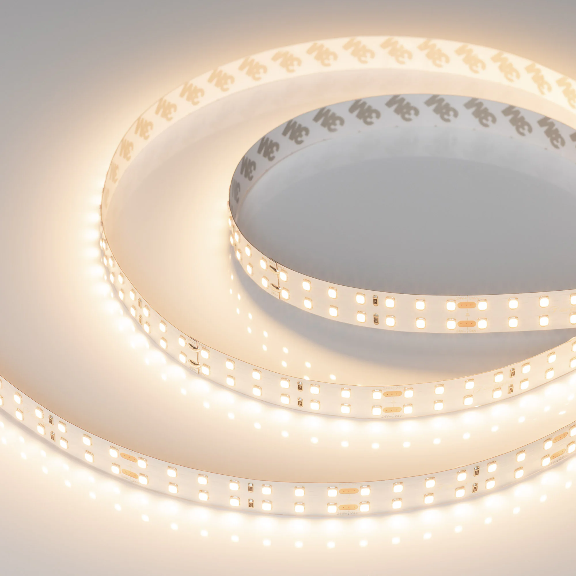 Лента RT-A196-15mm 24V Warm3000 (20 W/m, IP20, 2835, 5m) 020389(2) - Светодиодная широкая лента RT-A196, открытая. Светодиоды 2835, 196 шт/м (980 шт на 5 м), белая плата, ширина 15 мм, скотч 3M. Цвет ТЁПЛЫЙ 3000 K, цветопередача CRI>85, угол 120°. Питание