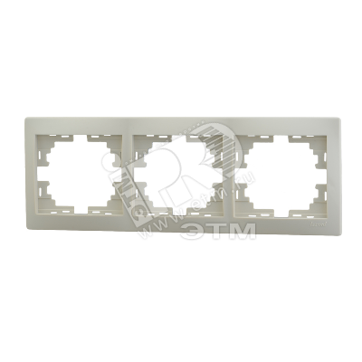 Рамка 3-м Mira горизонт. крем. 701-0300-148