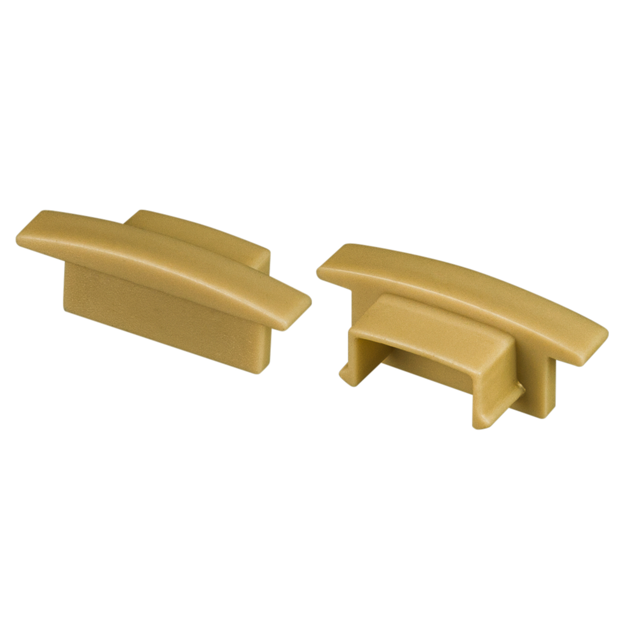 Заглушка ARL-LINE-2308-F GOLD глухая 040001 - Пара заглушек для профиля LINE-2308-F. Цвет - золотой. Материал - пластик. В комплекте 2 заглушки без отверстия.