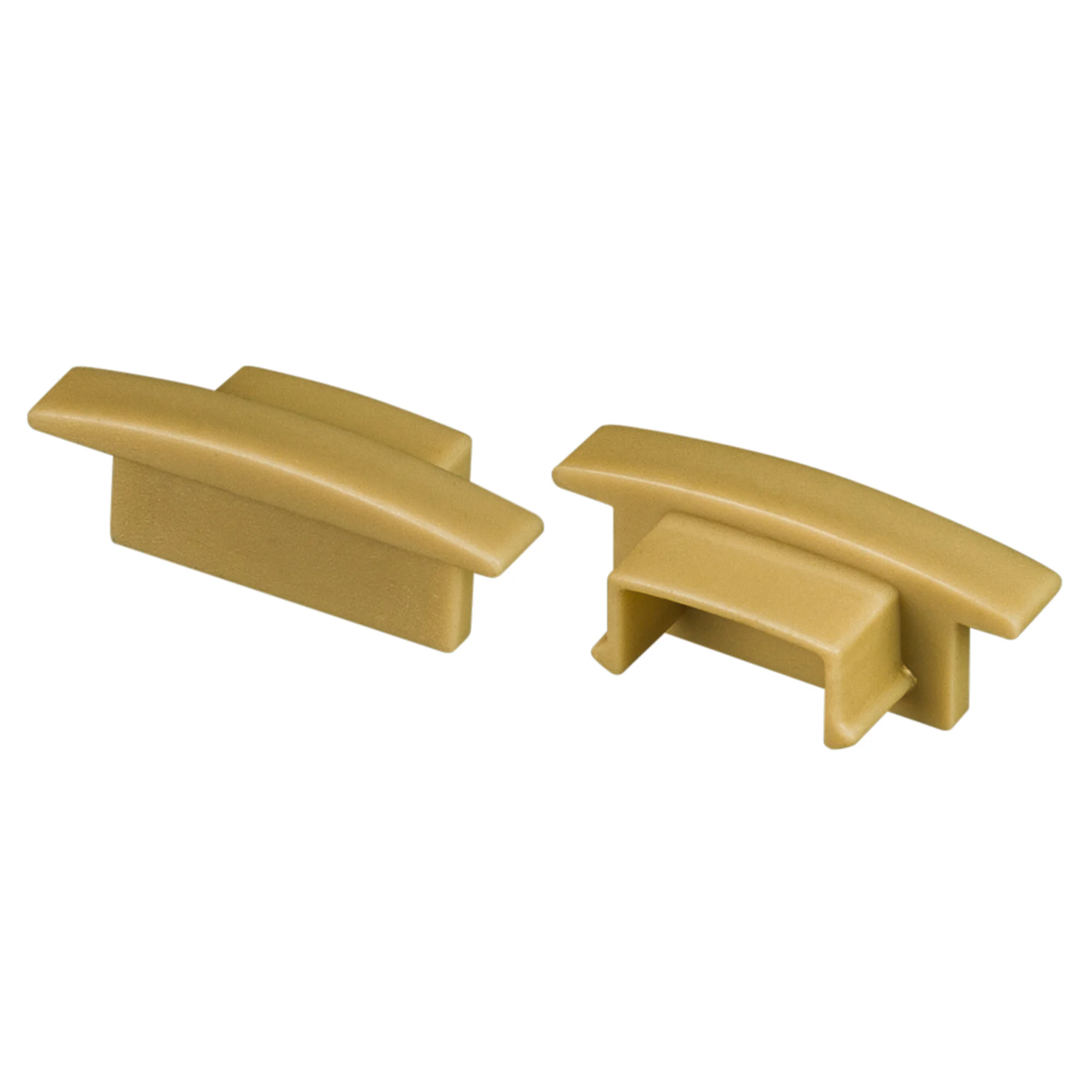 Заглушка ARL-LINE-2308-F GOLD глухая 040001 - Пара заглушек для профиля LINE-2308-F. Цвет - золотой. Материал - пластик. В комплекте 2 заглушки без отверстия.
