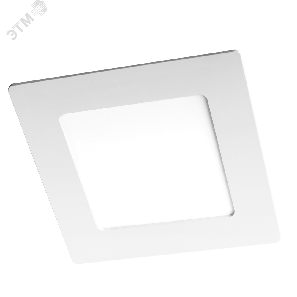 Светильник светодиодный PPL-S WH 6Вт 4000К IP40 120мм ДВО встраив. ультратонкий квадрат 5008229A