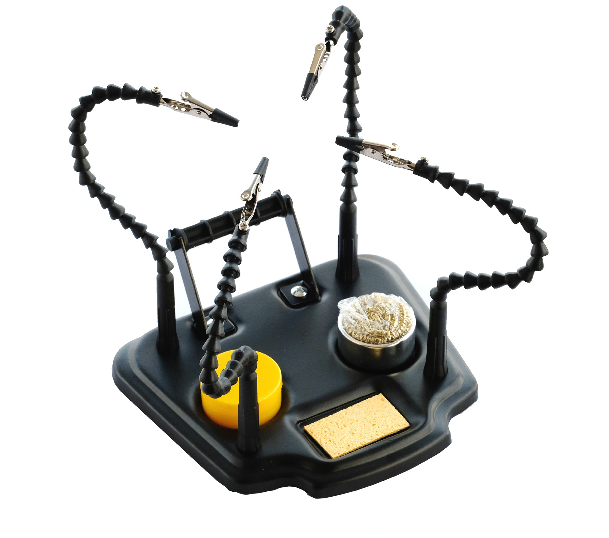 ZD-11M-1 - Держатель для плат с четырьмя зажимами, в комплекте канифоль, стружка для чистки жал