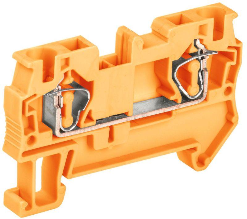 Клемма пружинная КПИ 2в-4 41А оранжевый YZN11-004-K09