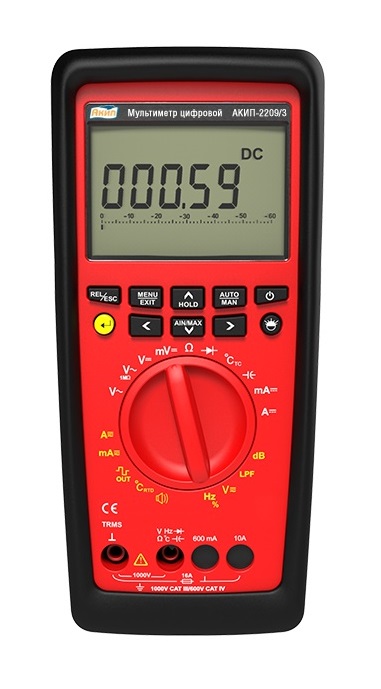 АКИП-2209/3 - Мультиметр цифровой с автоматическим выбором пределов измерения, True-RMS