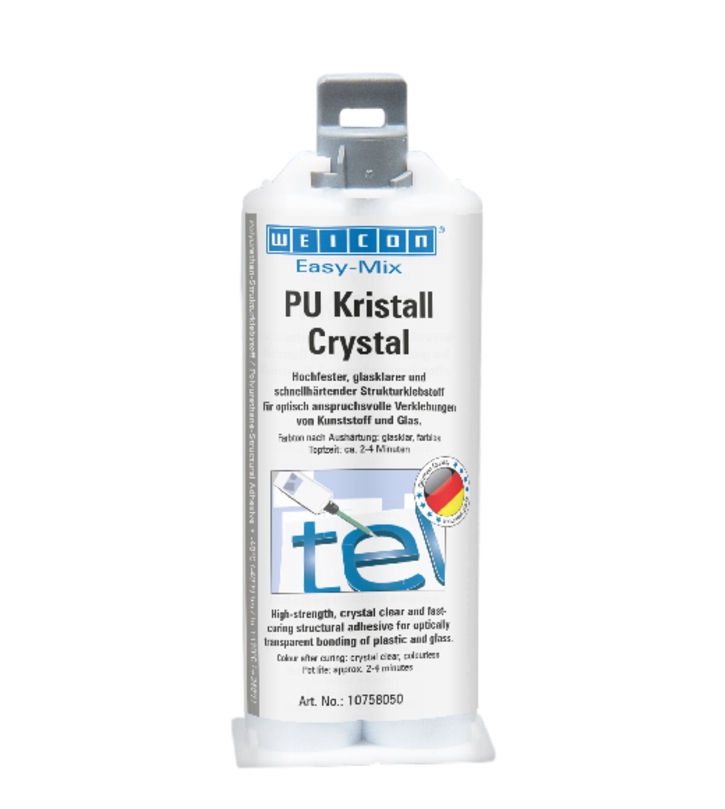 wcn10758050 - 10058022 WEICON Easy-Mix PU Kristall (50 мл) Полиуретановый клей