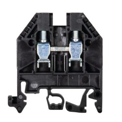 Клемма WK 4 /U SW - Проходная клемма, тип фиксации провода: винтовой, номинальное сечение: 4 мм кв., 32A, 800V, ширина: 6 мм, цвет: черный, тип монтажа: DIN 35