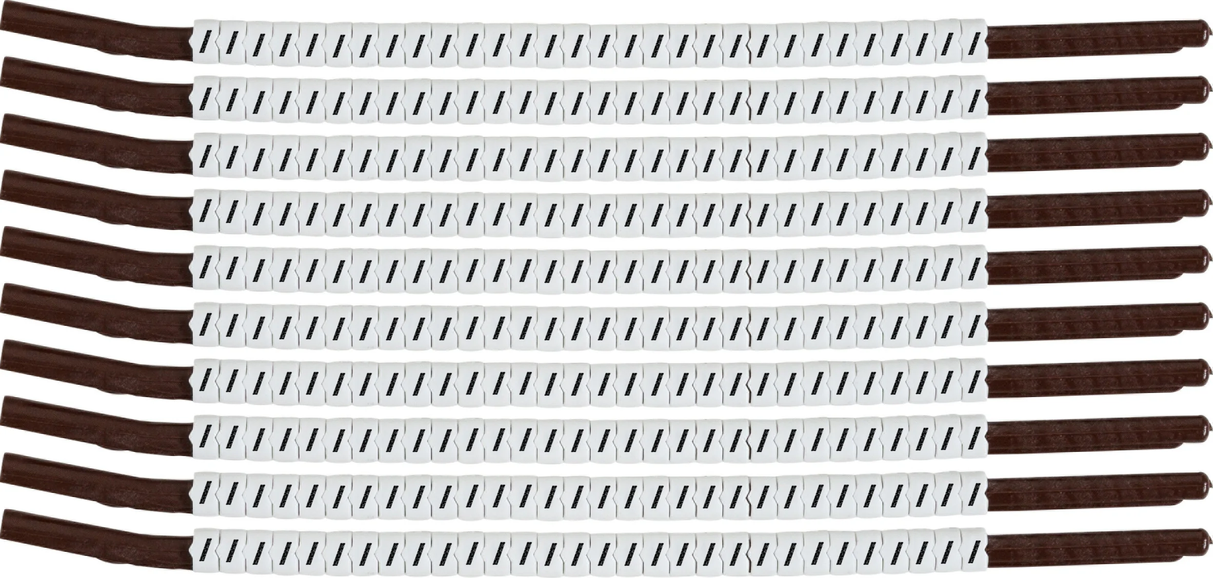 brd133943 - SCN-15-DIAGONAL клипсы белые, 300шт/упак, для провода 3,8-4,6мм диаметра, легенда / (слэш)