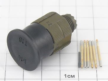 Розетка СНЦ144К-6/9РО11-AWК ОТК