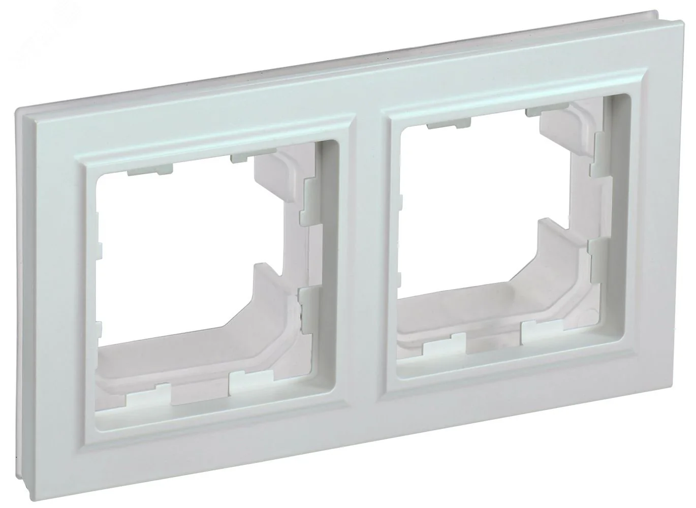 BRITE Рамка 2-мест. IP44 РУ-2-БрЖ-44 жемч. BR-M22-44-K36