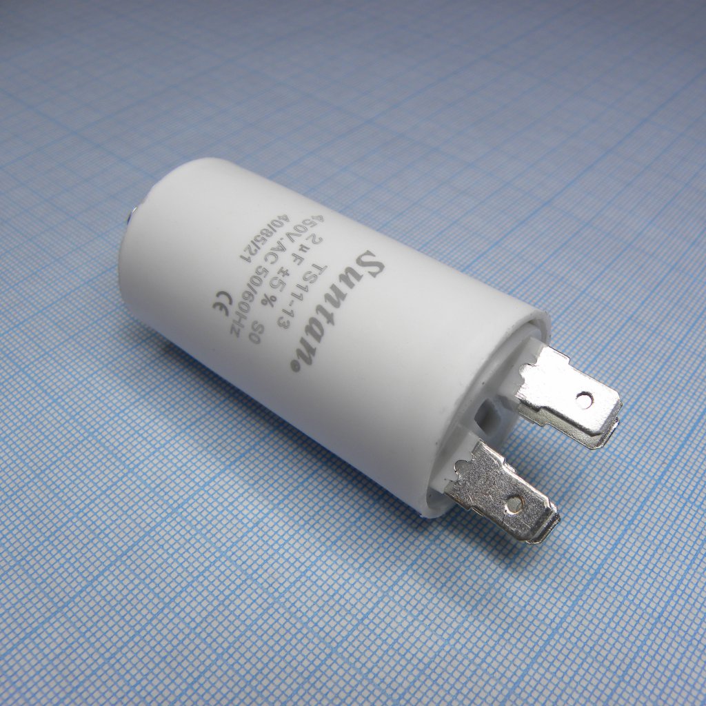 TS1113Q0205JSB000R - Конденсатор металлизированный полипропиленовый 25мкФ 450VAC ±5% (45 X 70мм) 85°C